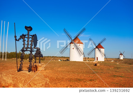 Mota del Cuervo windmills in Cuenca Mota del Cuervo windmills in Cuenca 139231692
