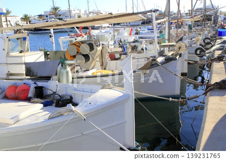 traditional menorquina fisherboats formentera port traditional menorquina fisherboats formentera port 139231765