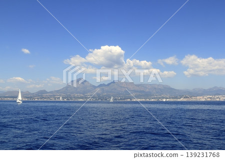Alicante province white coast sailboat sailing Alicante province white coast sailboat sailing 139231768