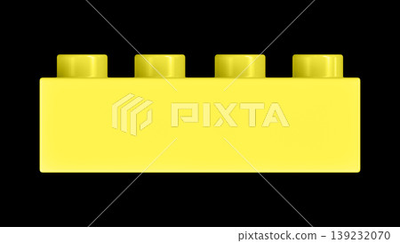 Pastel Yellow Plastic Toy Lego Building Block Isolated On Black Background Pastel Yellow Plastic Toy Lego Building Block Isolated On Black Background 139232070