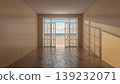 Empty Coastal Room With Open Doors And Ocean View 139232071