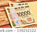 一個棕色信封，裡面裝著2萬日圓鈔票、獎金和學費。 139232122