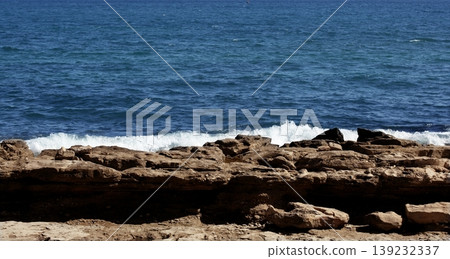 Morning mediterranean blue seascape, Spain 139232337