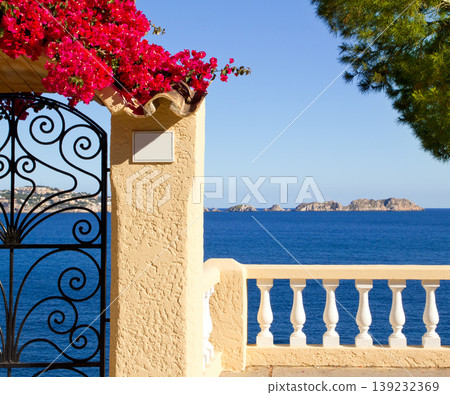 Mediterranean fence in Cala Fornells Mallorca 139232369