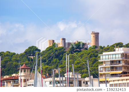 Palma de Majorca skyline with Bellver castle Palma de Majorca skyline with Bellver castle 139232413
