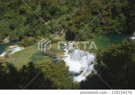 Cascading waterfalls of Skradinski Buk in Krka National Park, Croatia 139234276