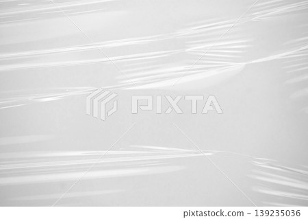 Abstract white plastic film wrap texture background Abstract white plastic film wrap texture background 139235036