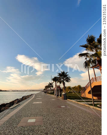 beautiful landscape of the embankment in the city near the sea beautiful landscape of the embankment in the city near the sea 139235181