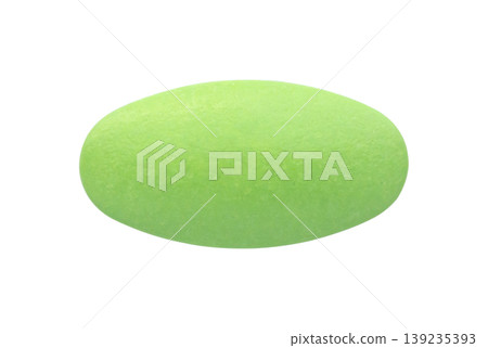 Green medicine pill tablet isolated on white background Green medicine pill tablet isolated on white background 139235393
