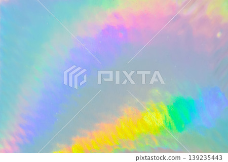 Holographic rainbow foil iridescent texture abstract hologram background Holographic rainbow foil iridescent texture abstract hologram background 139235443