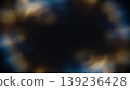 abstract blurred glowing circular bokeh lights framing dark background elegant warm golden blue optical light leak effect luxury cinematic design copy space 139236428