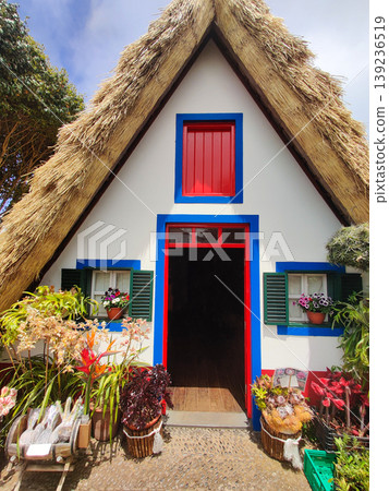 Traditional house in the village of Santana, Madeira Island, Portugal Traditional house in the village of Santana, Madeira Island, Portugal 139236519