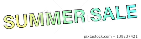 夏季促銷 - 時尚的文字標題素材 夏季促銷 - 時尚的文字標題素材 139237421
