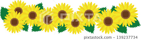 Sunflower frame Sunflower frame 139237734