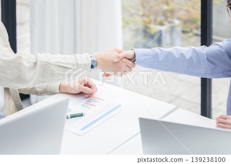 握手的商務人士 握手的商務人士 139238100