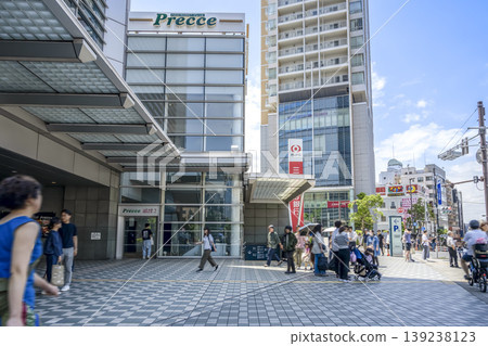 Urban landscape of Shinagawa Ward, Tokyo: In front of the east exit of Meguro Station Urban landscape of Shinagawa Ward, Tokyo: In front of the east exit of Meguro Station 139238123