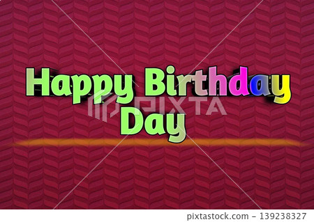 Happy Birthday Colorful Text Banner Celebration Background Happy Birthday Colorful Text Banner Celebration Background 139238327