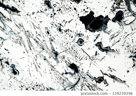 background, texture of brush strokes and splashes of paint, design elements 139239396