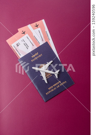 Indian passport, a document for travel, leisure, and work. Passport of India Indian passport, a document for travel, leisure, and work. Passport of India 139240596