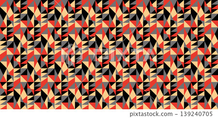 Geometric triangle repeating pattern, vector illustration Geometric triangle repeating pattern, vector illustration 139240705