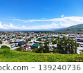 City and mountain range 139240736