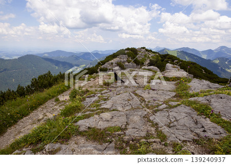 Mountain hiking Wallberg and Setzberg mountain, Bavaria, Germany Mountain hiking Wallberg and Setzberg mountain, Bavaria, Germany 139240937