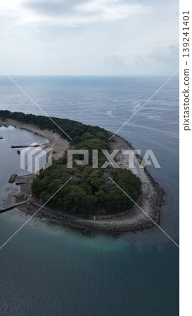 aerial view of coastline aerial view of coastline 139241401
