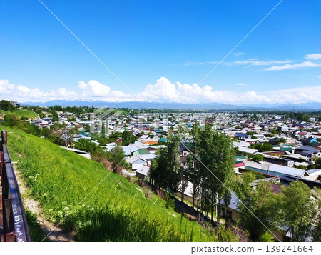 A lush, green plateau city A lush, green plateau city 139241664
