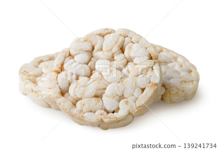 Rice cakes close-up on a white background. Isolated Rice cakes close-up on a white background. Isolated 139241734