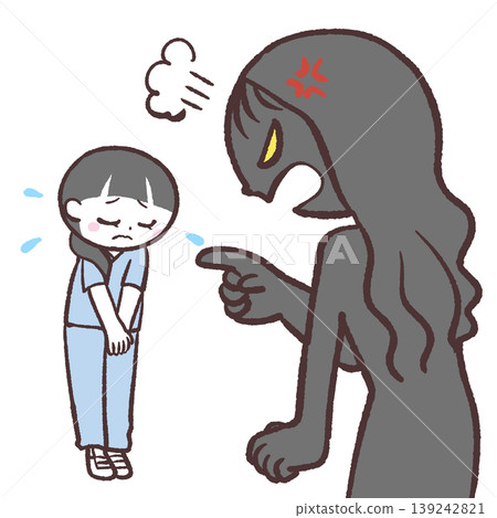 An illustration depicting customer harassment, specifically yelling at a healthcare worker. An illustration depicting customer harassment, specifically yelling at a healthcare worker. 139242821