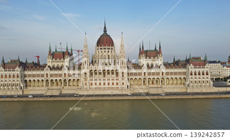 Hungarian Parliament building on Danube river 139242857