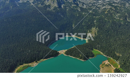 Black Lake top view in Montenegro Black Lake top view in Montenegro 139242927