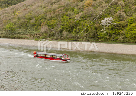 Springtime boat trip down the Mogami River Springtime boat trip down the Mogami River 139243230