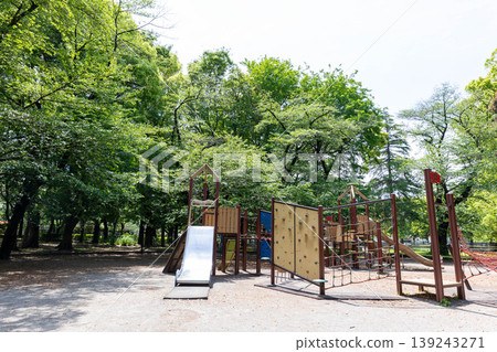 A park wrapped in fresh green A park wrapped in fresh green 139243271