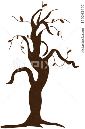 withered tree with leaves withered tree with leaves 139243492