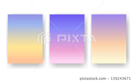 Soft, relaxed vertical gradients background set Soft, relaxed vertical gradients background set 139243671