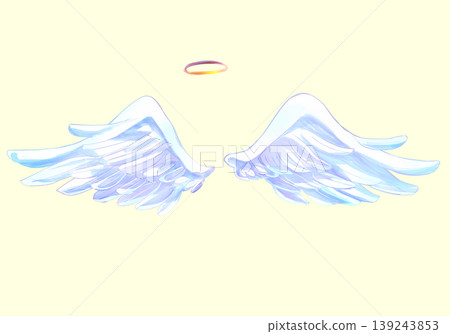 Angel wings and halo Angel wings and halo 139243853