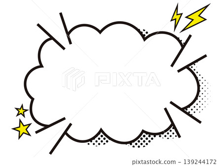 American comic-style cloud speech bubble American comic-style cloud speech bubble 139244172
