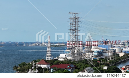 gas power plant station gas power plant station 139244487
