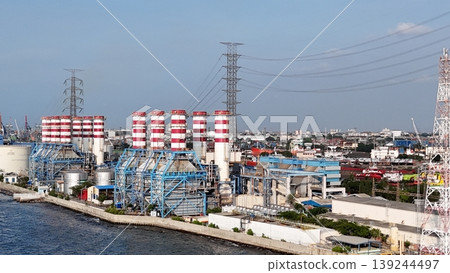 gas power plant station gas power plant station 139244497