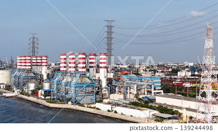 gas power plant station gas power plant station 139244498