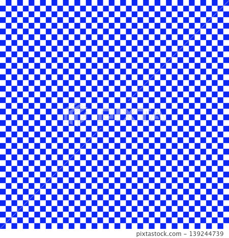 Blue and White Geometric Seamless Pattern with Square Shapes and Checkered Design Blue and White Geometric Seamless Pattern with Square Shapes and Checkered Design 139244739