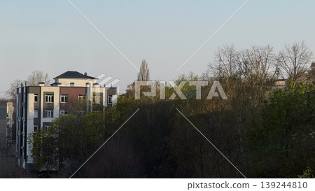 Urban Landscape with Modern Architecture and Greenery 139244810