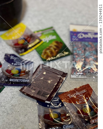 Colorful Candy Packaging for Baking and Decorating Colorful Candy Packaging for Baking and Decorating 139244911