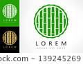 Bamboo vector logo wood design 139245269