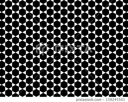 Black hexagonal pattern background Black hexagonal pattern background 139245501