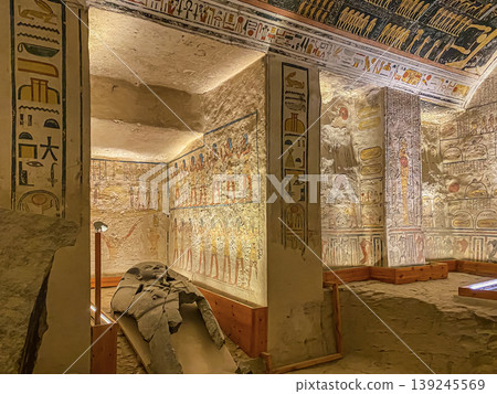 Tomb of Memnon KV9 in the Egyptian Valley of the Kings, in the Theban necropolis, Egypt, Luxor Tomb of Memnon KV9 in the Egyptian Valley of the Kings, in the Theban necropolis, Egypt, Luxor 139245569