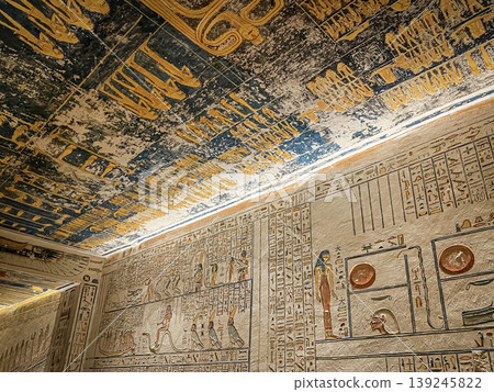 Tomb of Memnon KV9 in the Egyptian Valley of the Kings, in the Theban necropolis, Egypt, Luxor Tomb of Memnon KV9 in the Egyptian Valley of the Kings, in the Theban necropolis, Egypt, Luxor 139245822