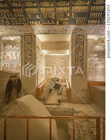 Tomb of Memnon KV9 in the Egyptian Valley of the Kings, in the Theban necropolis, Egypt, Luxor Tomb of Memnon KV9 in the Egyptian Valley of the Kings, in the Theban necropolis, Egypt, Luxor 139245853