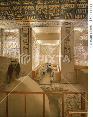 Tomb of Memnon KV9 in the Egyptian Valley of the Kings, in the Theban necropolis, Egypt, Luxor 139245854